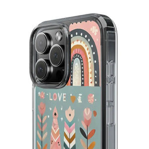 Valentine’s Day Hearts Clear Phone Case - Elegant Durable - Dipaliz - Mobile Cases