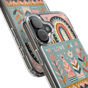 Valentine’s Day Hearts Clear Phone Case - Elegant Durable - Dipaliz - Mobile Cases