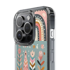 Valentine’s Day Hearts Clear Phone Case - Elegant Durable - Dipaliz - Mobile Cases