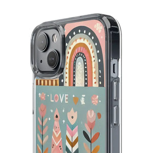Valentine’s Day Hearts Clear Phone Case - Elegant Durable - Dipaliz - Mobile Cases