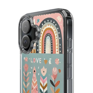 Valentine’s Day Hearts Clear Phone Case - Elegant Durable - Dipaliz - Mobile Cases