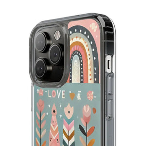 Valentine’s Day Hearts Clear Phone Case - Elegant Durable - Dipaliz - Mobile Cases