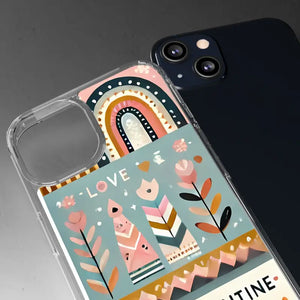 Valentine’s Day Hearts Clear Phone Case - Elegant Durable - Dipaliz - Mobile Cases