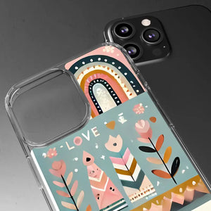 Valentine’s Day Hearts Clear Phone Case - Elegant Durable - Dipaliz - Mobile Cases