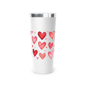 Heart Tumbler Gift - Insulated Travel Mug with Copper Vacuum - Dipaliz - 22oz / White - Tumblers