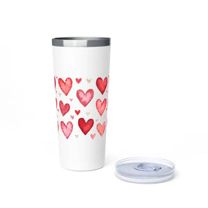 Heart Tumbler Gift - Insulated Travel Mug with Copper Vacuum - Dipaliz - 22oz / White - Tumblers