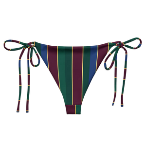 Recycled String Bikini Varsity Stripe Swim - Dipaliz - Classic Bikinis - Xs