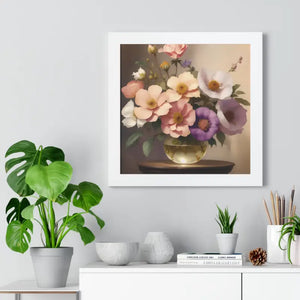 Stunning Vertical Poster Flower Vase Art Premium Framed - Dipaliz - Prints
