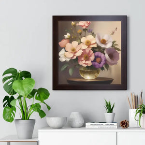 Stunning Vertical Poster Flower Vase Art Premium Framed - Dipaliz - Prints