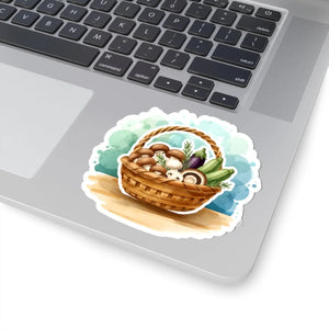 Vegetable Basket Sticker Cute Farm-to-table Kiss-cut for Laptops Water Bottles & Notebooks - Decorative Stickers