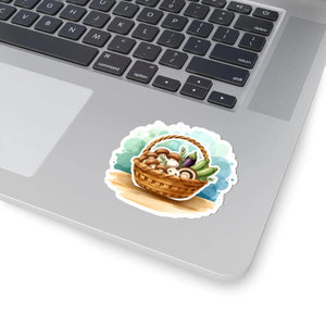 Vegetable Basket Sticker Cute Farm-to-table Kiss-cut for Laptops Water Bottles & Notebooks - Decorative Stickers