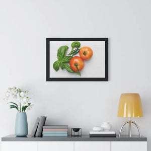 Vegetables Tomato and Basil Gallery Canvas Wraps - Dipaliz - Posters Prints & Visual Artwork