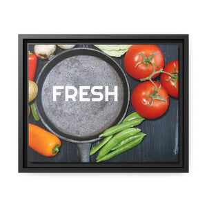 Matte Canvas Black Frame Fresh Vegetables Fashion Art - Dipaliz - 14″ x 11″ (horizontal) / 1.25’’ - Posters Prints &
