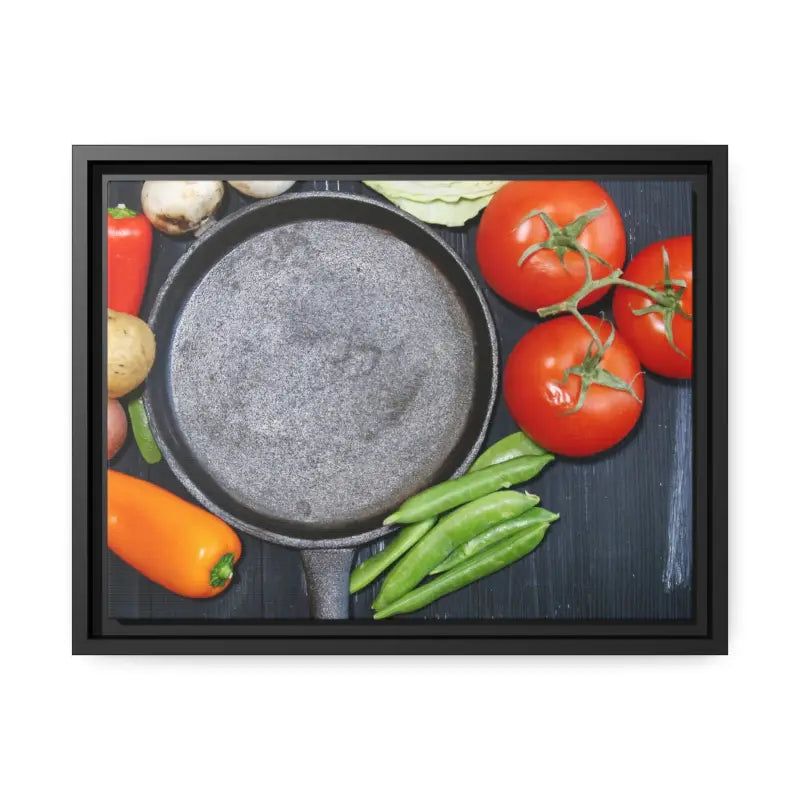 Veggie Fresh Fix in Chic Matte Canvas Black Frame - 16″ x 12″ (horizontal) / 1.25’’