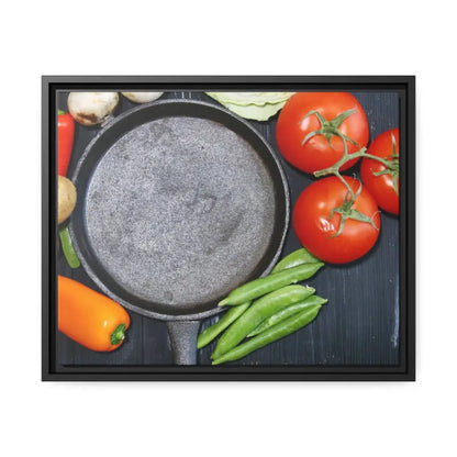 Veggie Fresh Fix in Chic Matte Canvas Black Frame - 20″ x 16″ (horizontal) / 1.25’’