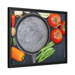 Matte Canvas Black Frame Fresh Vegetables Fashion Art - Dipaliz - Posters Prints & Visual Artwork