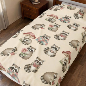 Velveteen plush throw by DipaliZ with a short pile on the printed face