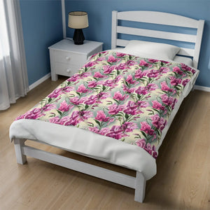 Velveteen Plush Blanket – Artistic Print - Dipaliz - Blankets