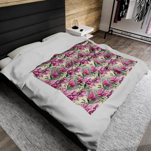 Velveteen Plush Blanket – Artistic Print - Dipaliz - Blankets