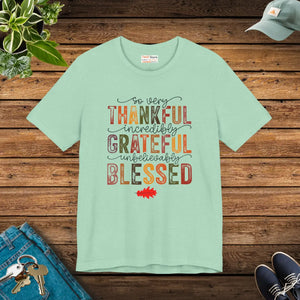 Soft Cotton Thankful Vibes Tee - Comfy Unisex - Dipaliz - T-shirts