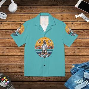 Men’s Namaste Hawaiian Camp Shirt - Summer Style - Dipaliz - Xs - Shirts