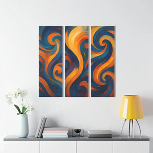 Vibrant Abstract Acrylic Modern Wall Art - Colorful Set - Dipaliz - 12’’ x 36’’ (vertical) / 0.25’’ - Prints