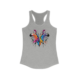 Vibrant Abstract Racerback Tank - Lightweight Activewear - Dipaliz - Tops - Xs