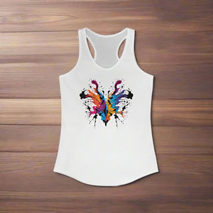 Vibrant Abstract Racerback Tank - Lightweight Activewear - Dipaliz - Tops - Xs