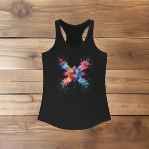 Vibrant Abstract Racerback Tank - Lightweight Activewear - Dipaliz - Tops - Xs