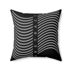 Polyester Square Pillow Abstract Drawing Black Throw Dipaliz - Pillows