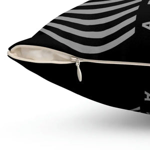 Polyester Square Pillow Abstract Drawing Black Throw Dipaliz - Pillows