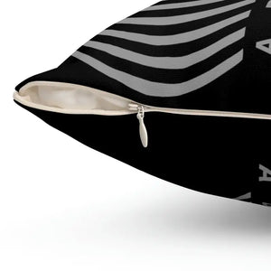 Polyester Square Pillow Abstract Drawing Black Throw Dipaliz - Pillows