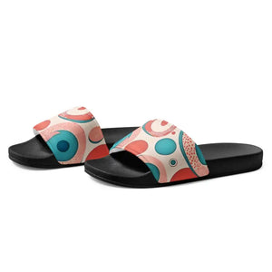 Sandals - Abstract Colorful Circles Women’s Slides - Summer Style - Dipaliz