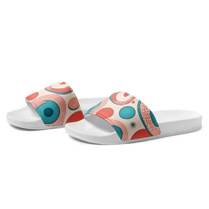 Sandals - Abstract Colorful Circles Women’s Slides - Summer Style - Dipaliz