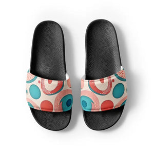 Sandals - Abstract Colorful Circles Women’s Slides - Summer Style - Dipaliz