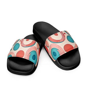 Sandals - Abstract Colorful Circles Women’s Slides - Summer Style - Dipaliz