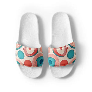 Sandals - Abstract Colorful Circles Women’s Slides - Summer Style - Dipaliz