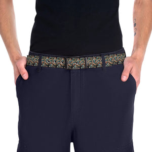 Waterproof Leaves Pattern Belt Cut to Size Fit - Dipaliz - Belts