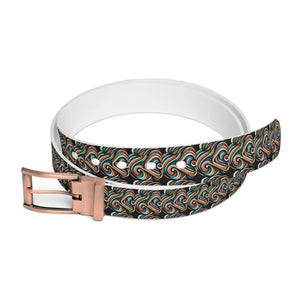 Waterproof Leaves Pattern Belt Cut to Size Fit - Dipaliz - Belts