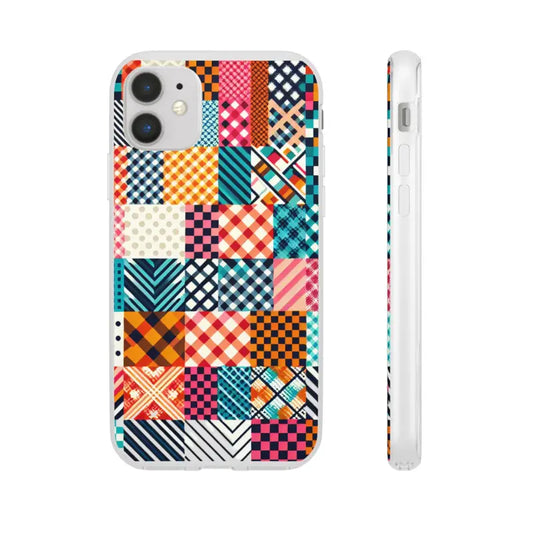 Vibrant Abstract Pattern Flexi Cases - Stylish & Durable Design - Iphone 11 Phone Case