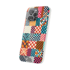 Vibrant Abstract Pattern Flexi Cases - Swirl Design - Dipaliz - Mobile Phone