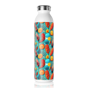 Vibrant Slim Water Bottle - Abstract Pattern 20oz - Dipaliz - Bottles