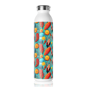 Vibrant Slim Water Bottle - Abstract Pattern 20oz - Dipaliz - Bottles