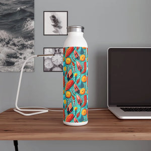 Vibrant Slim Water Bottle - Abstract Pattern 20oz - Dipaliz - Bottles