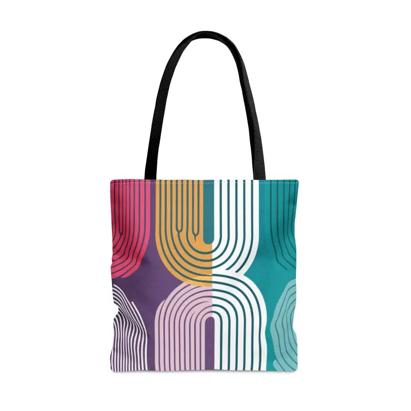 Turn Heads with our Stylish Vibrant Abstract Print Tote - Bags