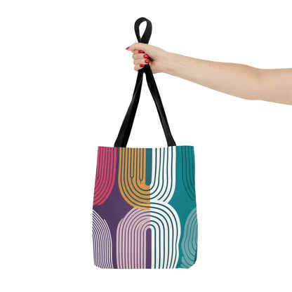 Turn Heads with our Stylish Vibrant Abstract Print Tote - Bags