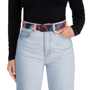 Vibrant Abstract Sphere Belt - Cut-to-size Fit - Dipaliz - Belts