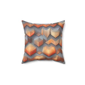 Spun Polyester Square Pillow - Vibrant Abstract Pattern - Dipaliz - 14’’ × - Throw Pillows