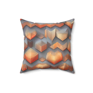 Spun Polyester Square Pillow - Vibrant Abstract Pattern - Dipaliz - 16’’ × - Throw Pillows