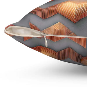 Spun Polyester Square Pillow - Vibrant Abstract Pattern - Dipaliz - Throw Pillows